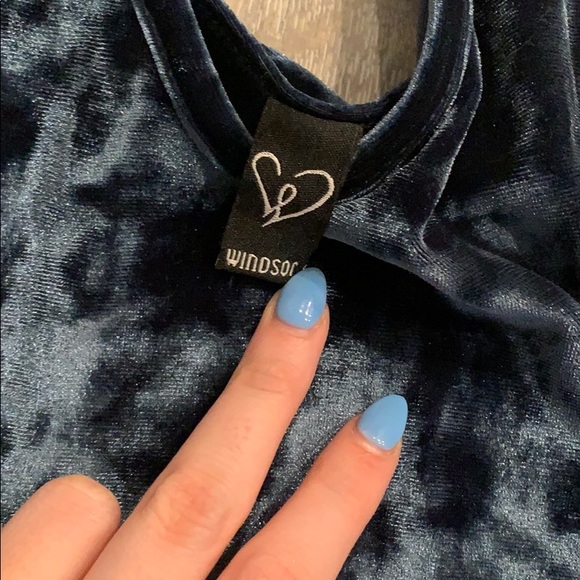 windsor emerald green velvet bodysuit - Picture 3 of 3